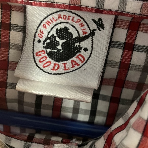 Boys vintage checkered button up collared top - Picture 8 of 12